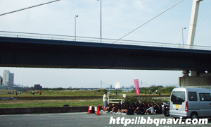 淀川　太子橋地区　バーベキュー