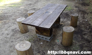 品川フィッシングガーデン テーブル