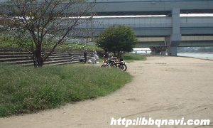 武庫川河川敷（阪神武庫川駅 尼崎側周辺）